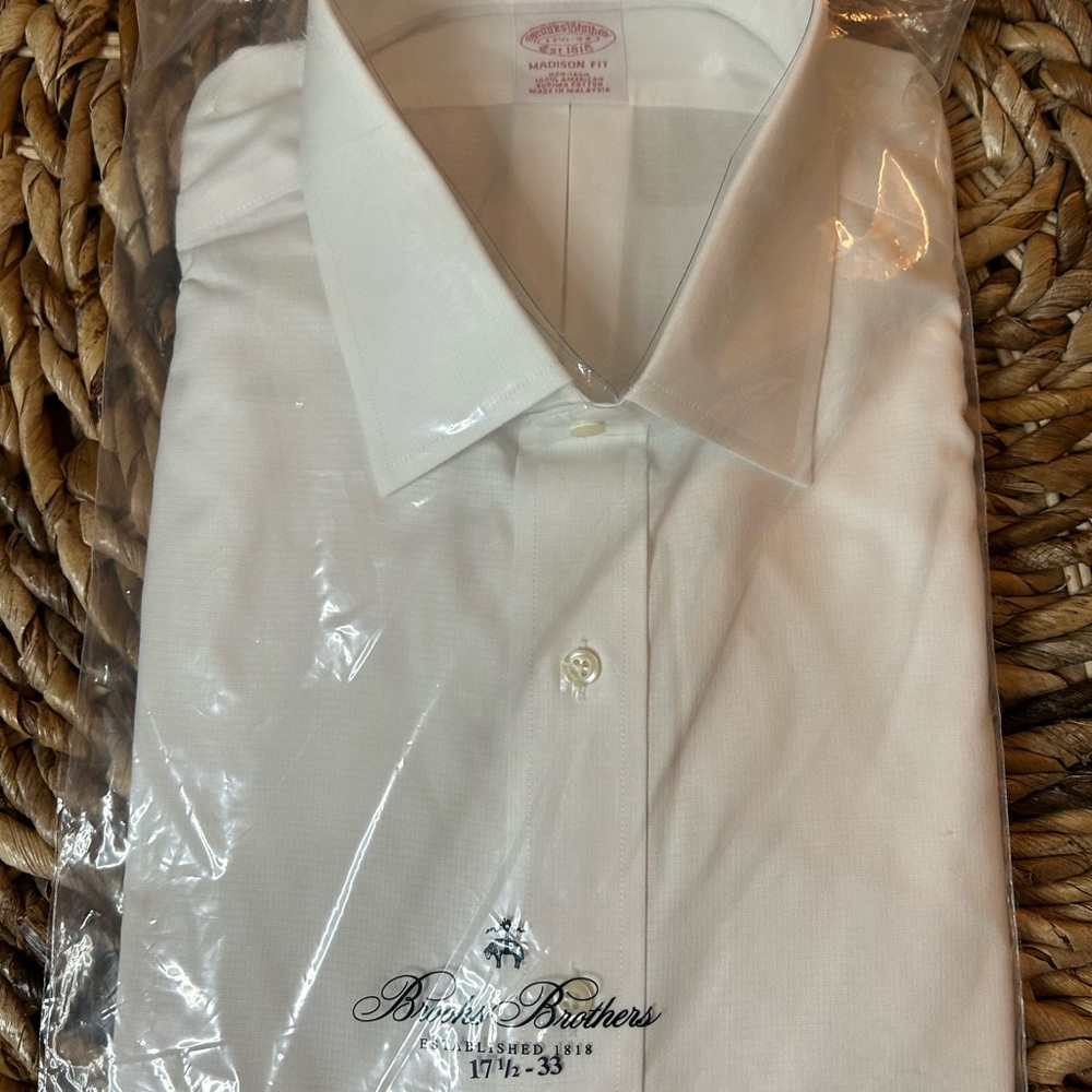 Brooks Brothers Classic White Dress Shirt